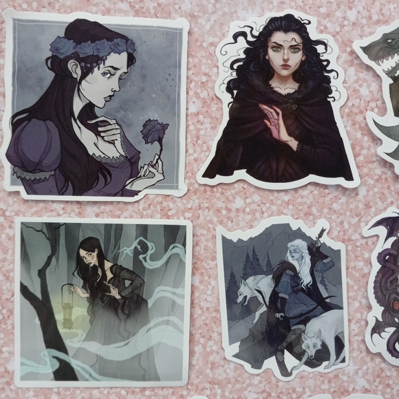 Dark art GoT Game of Thrones sticker pack of 10! Unique & beautiful pieces - Picture 3 of 7